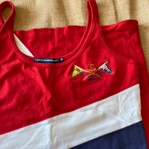 Nautical cotton dress